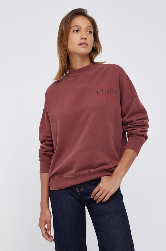 burgundské Mikina Pepe Jeans