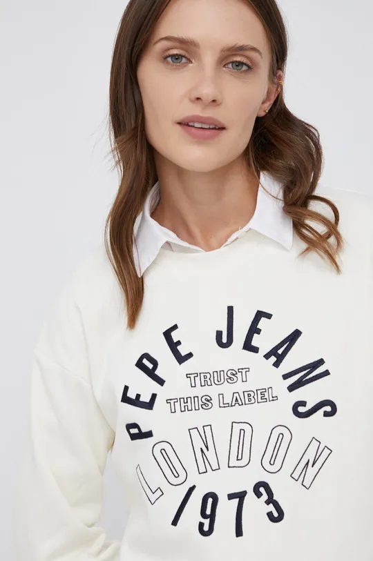 beżowy Pepe Jeans Bluza
