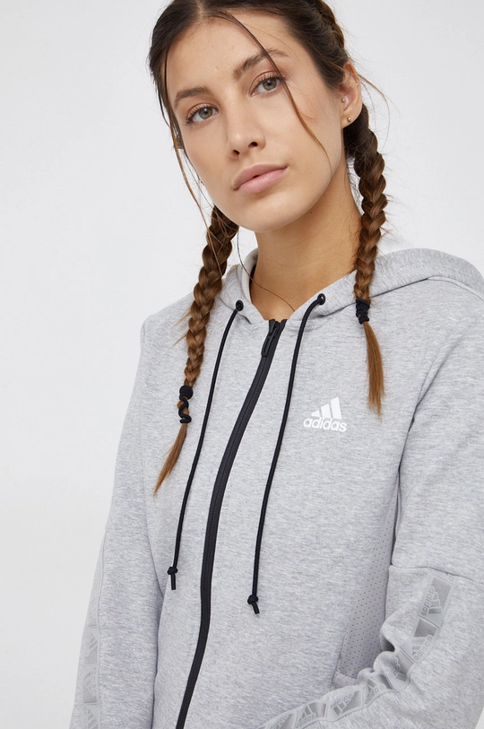 szary adidas - Bluza H10177