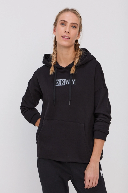 чёрный Хлопковая кофта Dkny Женский