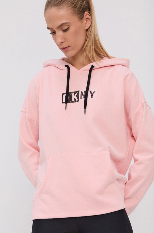 розовый Хлопковая кофта Dkny Женский