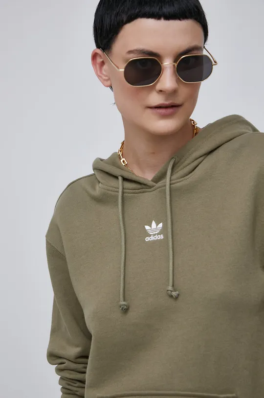 zelena Dukserica adidas Originals Ženski