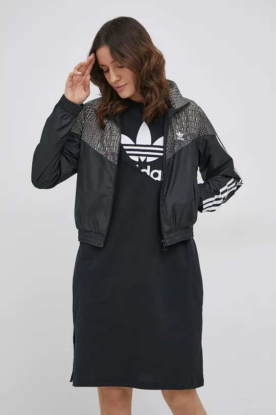 чорний adidas Originals - Куртка H20428 Жіночий