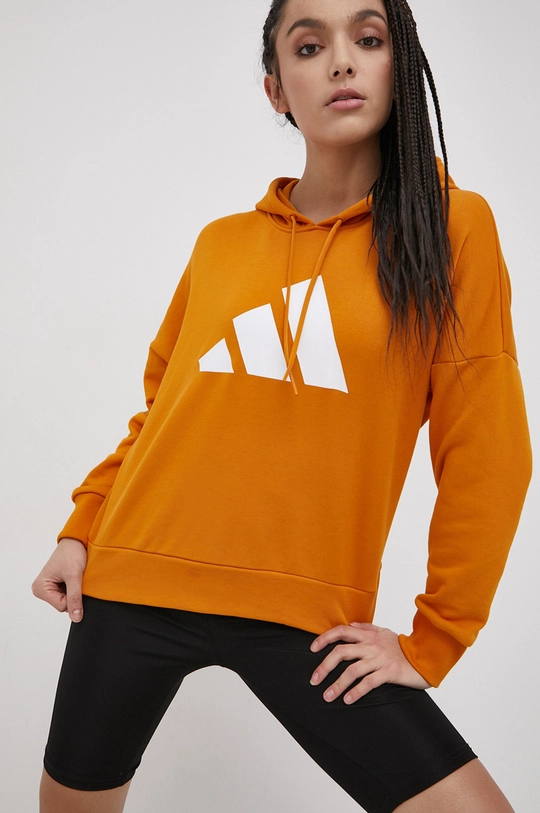 pomarańczowy adidas Performance Bluza H59282 Damski