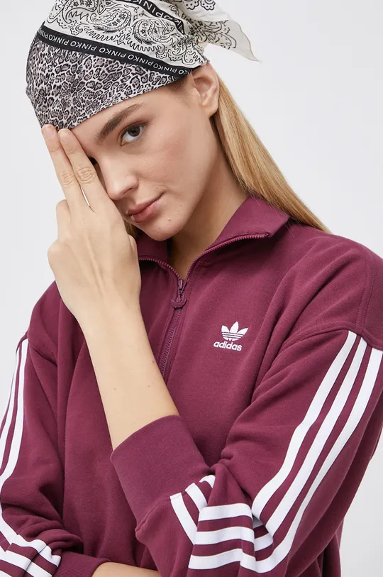 fioletowy adidas Originals Bluza bawełniana H35636