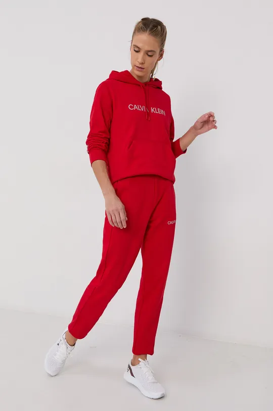 Mikina Calvin Klein Performance červená
