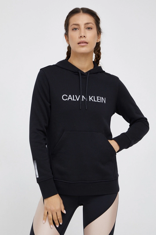 Μπλούζα Calvin Klein Performance μαύρο