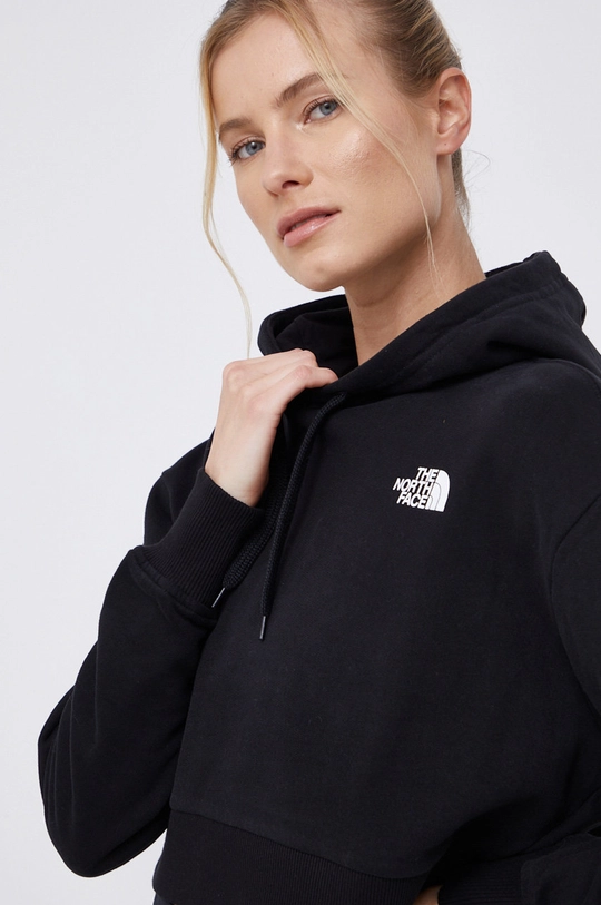 nero The North Face felpa in cotone