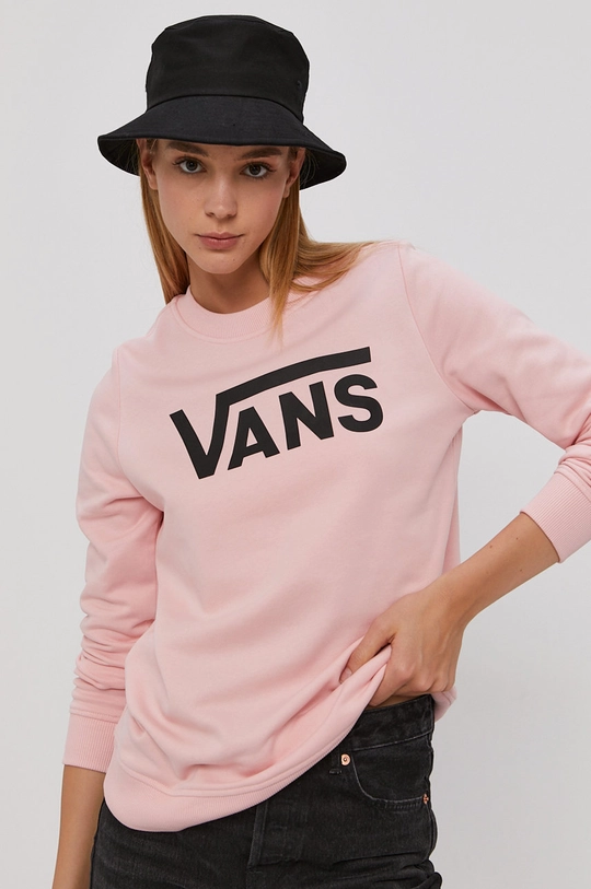 Vans Bluza bawełniana różowy