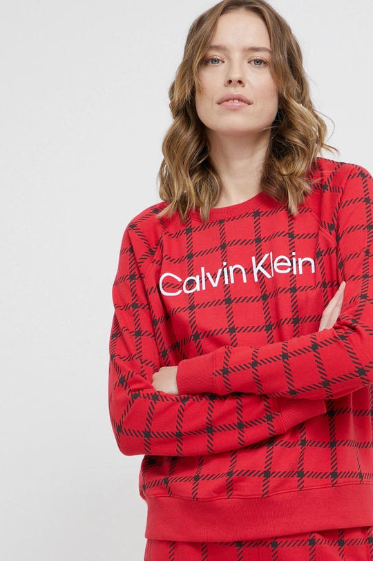 crvena Homewear dukserica s kapuljačom Calvin Klein Underwear Ženski