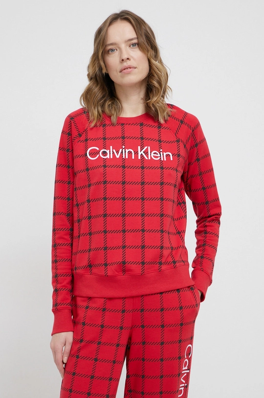 crvena Homewear dukserica s kapuljačom Calvin Klein Underwear