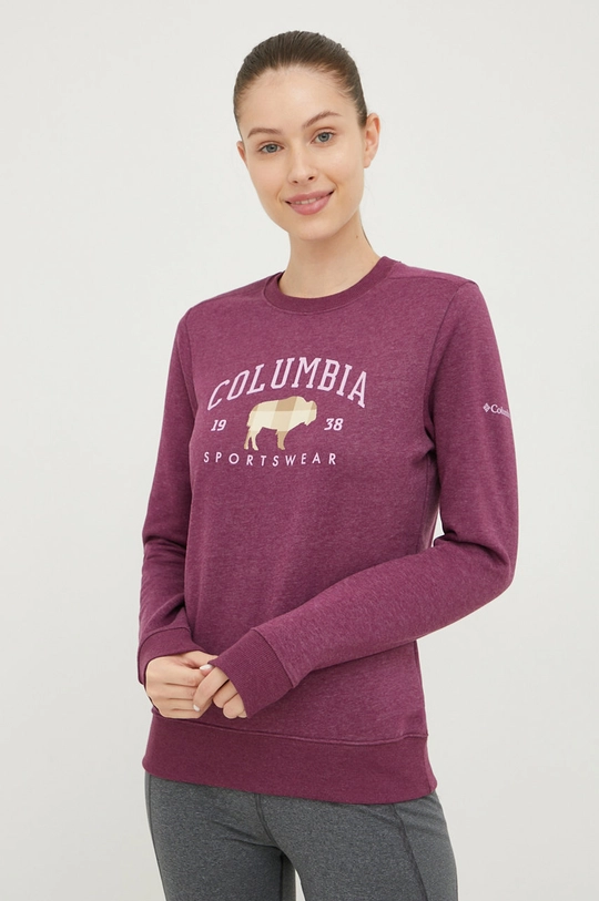 fioletowy Columbia - Bluza Damski