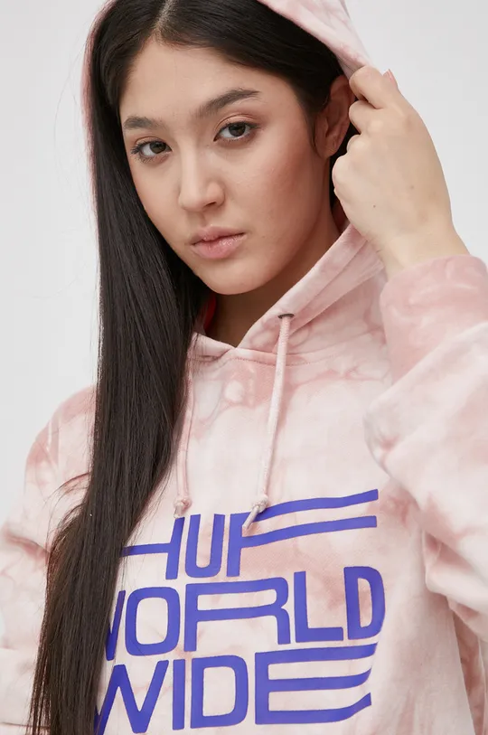 pink HUF sweatshirt