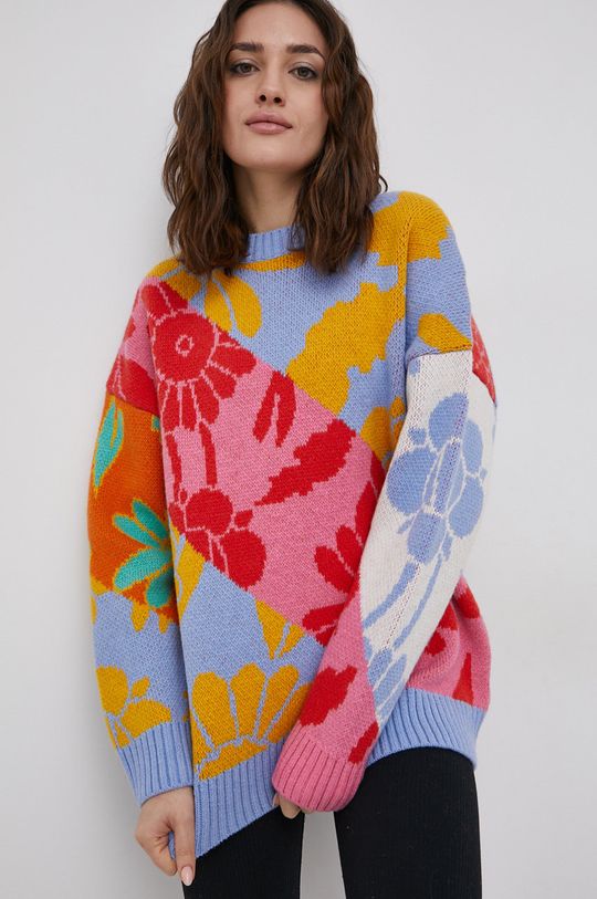multicolor Roxy Sweter z domieszką wełny