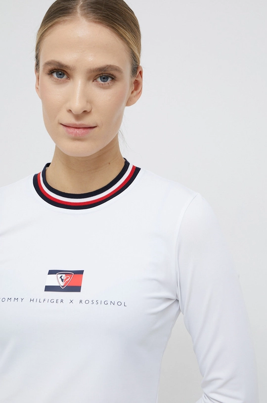 biela Tričko s dlhým rukávom Rossignol x Tommy Hilfiger