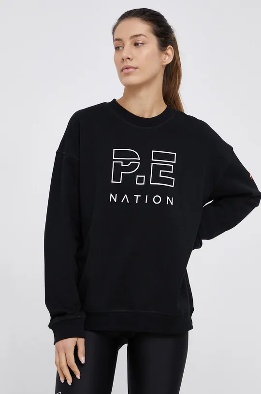 μαύρο Βαμβακερή μπλούζα P.E Nation Γυναικεία