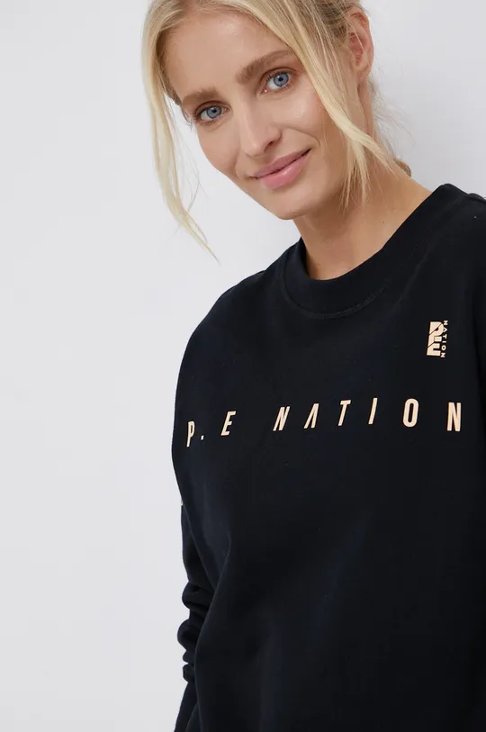 μαύρο Βαμβακερή μπλούζα P.E Nation