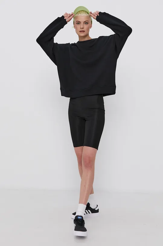 μαύρο Βαμβακερή μπλούζα John Frank Γυναικεία