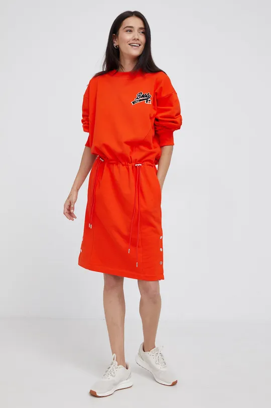 πορτοκαλί Φόρεμα Boss BOSS X RUSSEL ATHLETIC Γυναικεία
