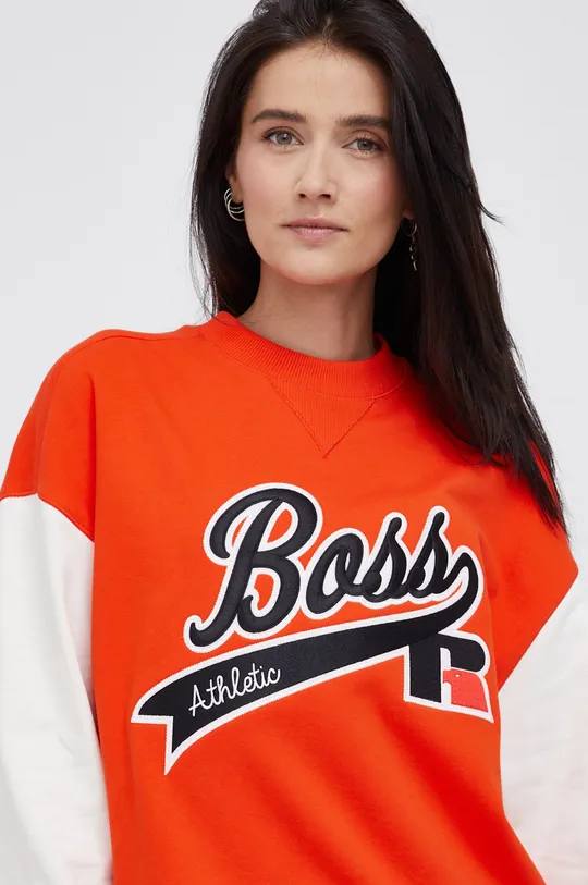 πορτοκαλί Μπλούζα Boss BOSS X RUSSEL ATHLETIC Γυναικεία
