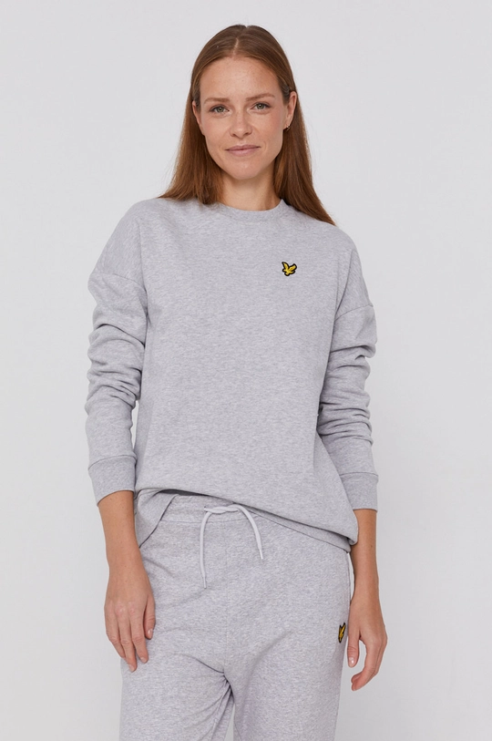 szary Lyle & Scott Bluza bawełniana Damski