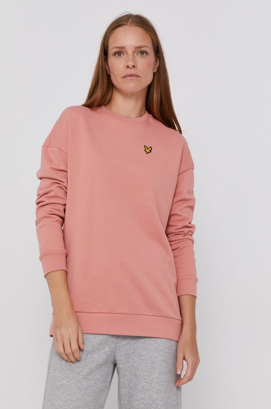 różowy Lyle & Scott Bluza Damski