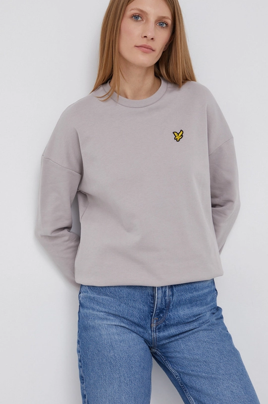 szary Lyle & Scott Bluza bawełniana Damski