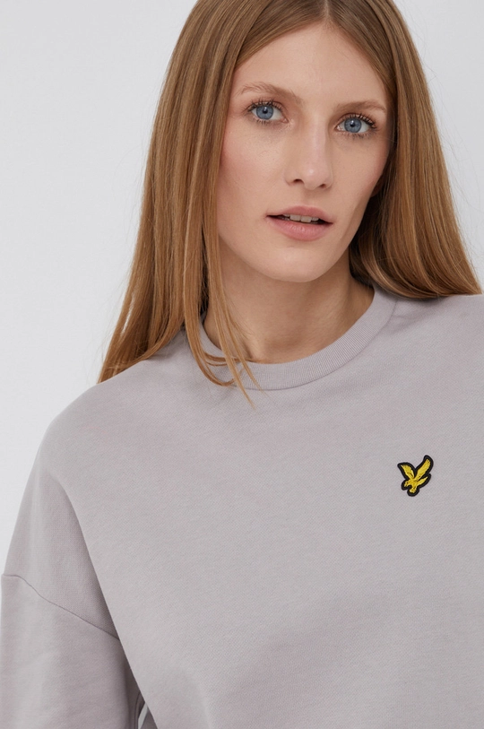 γκρί Βαμβακερή μπλούζα Lyle & Scott