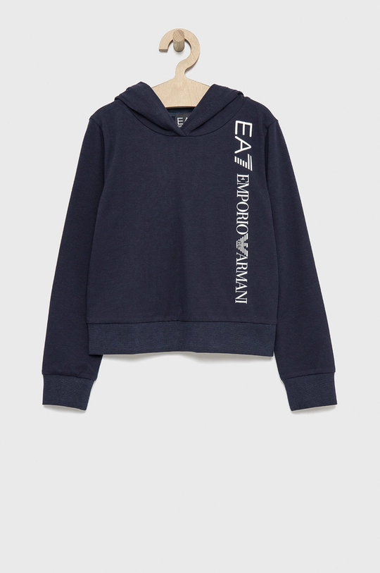 tmavomodrá Detská mikina EA7 Emporio Armani Dievčenský