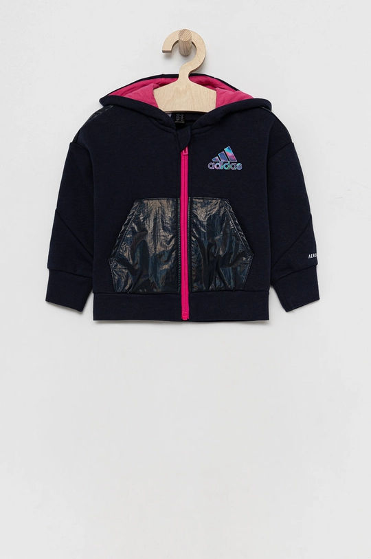 granatowy adidas Performance Bluza dziecięca H38397 Dziewczęcy