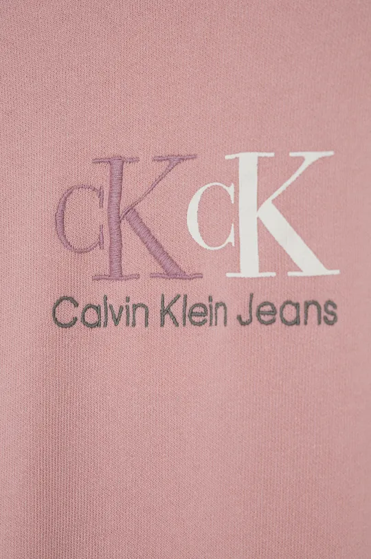 Calvin Klein Jeans Bluza bawełniana dziecięca IG0IG01233.4890 różowy