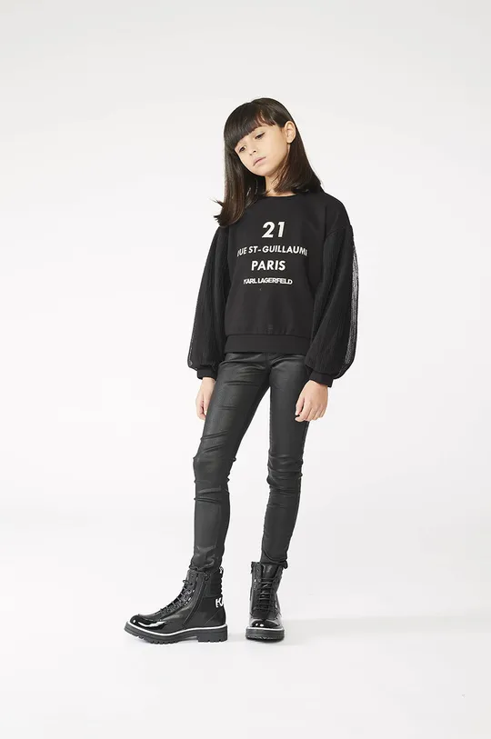 μαύρο Παιδική μπλούζα Karl Lagerfeld Για κορίτσια