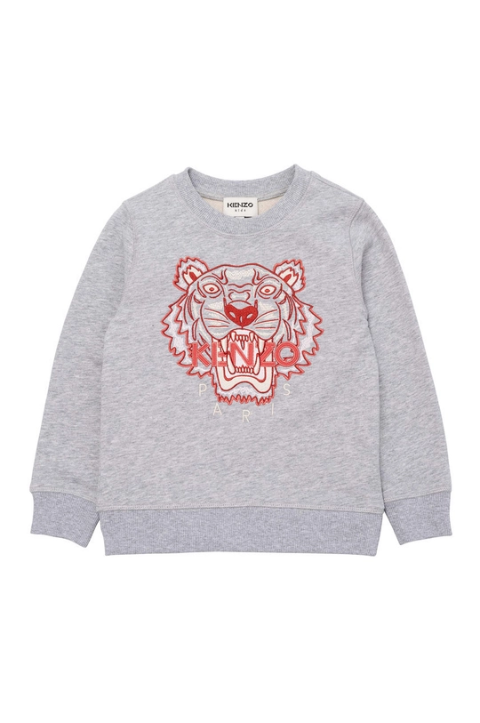 szary KENZO KIDS - Bluza bawełniana dziecięca Dziewczęcy