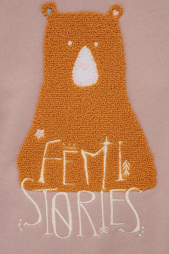 roza Dječja dukserica Femi Stories patentni zatvaračpa