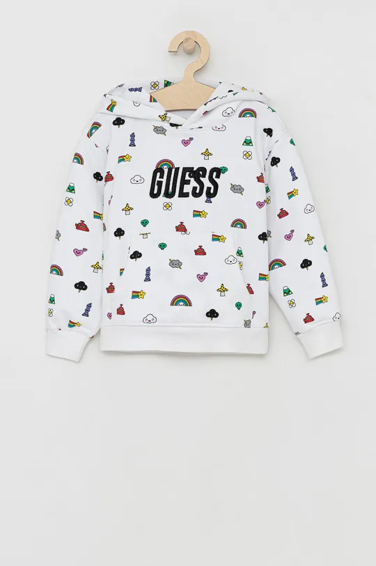 biały Guess Bluza bawełniana dziecięca Dziecięcy