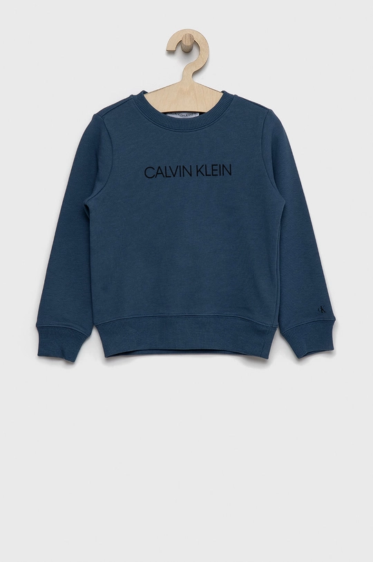 modrá Calvin Klein Jeans - Detská bavlnená mikina Detský