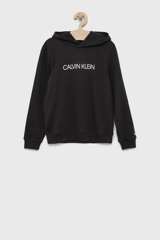 чорний Дитяча бавовняна кофта Calvin Klein Jeans Дитячий