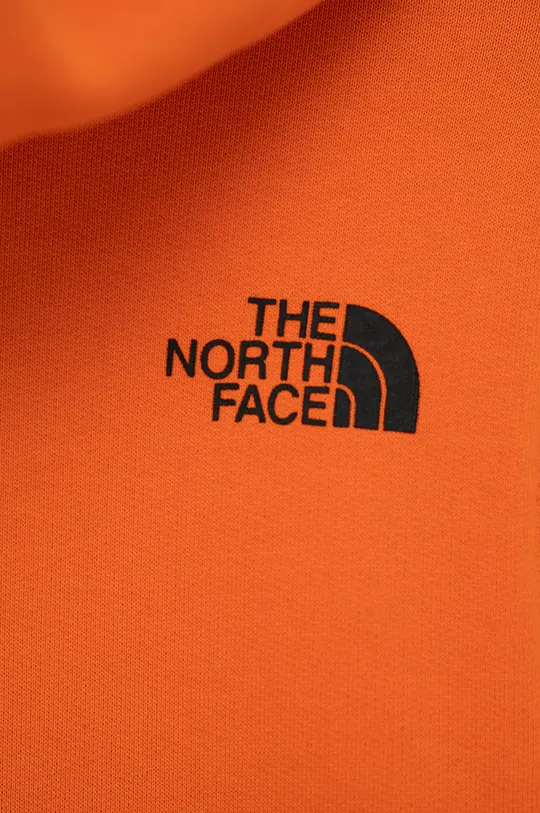 narancssárga The North Face gyerek melegítőfelső pamutból