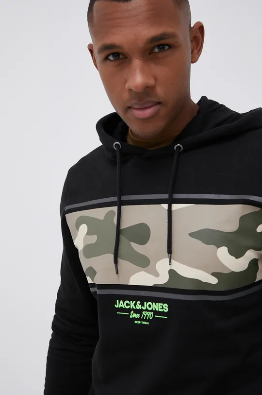 czarny Jack & Jones Bluza