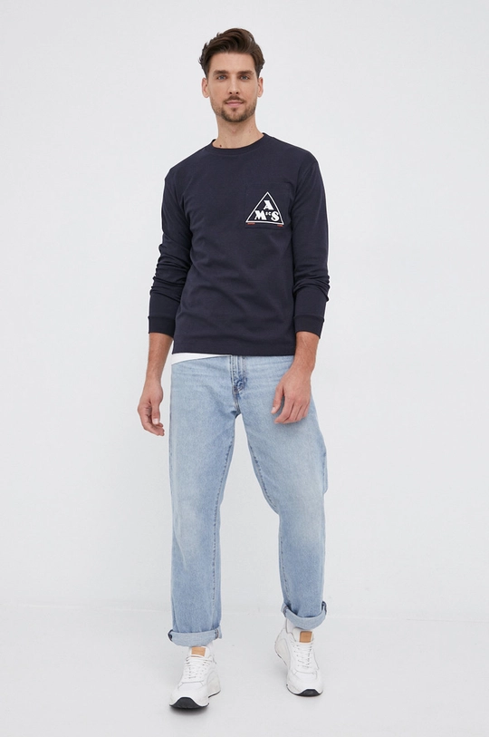 Scotch & Soda Longsleeve granatowy