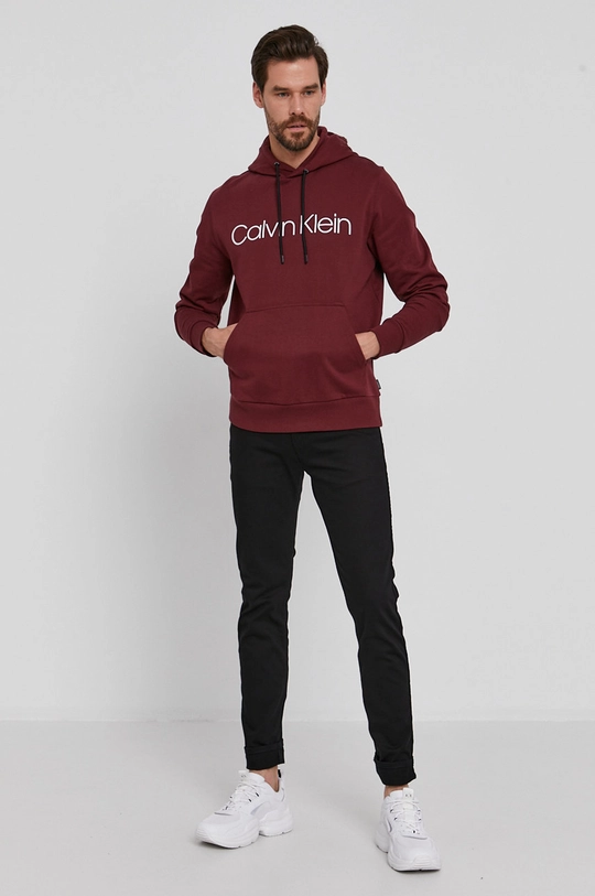 Mikina Calvin Klein burgundské