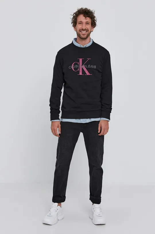 Calvin Klein Jeans Bluza bawełniana J30J315595.4890 czarny