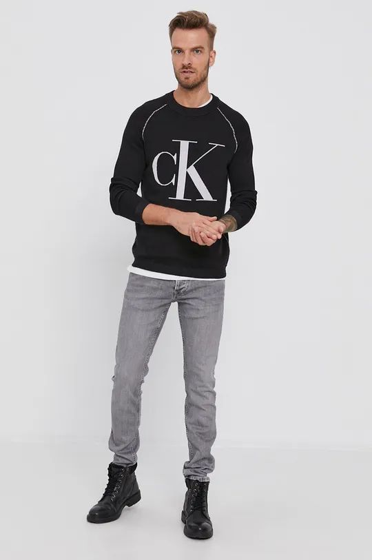 Calvin Klein Jeans Sweter J30J318187.4890 czarny