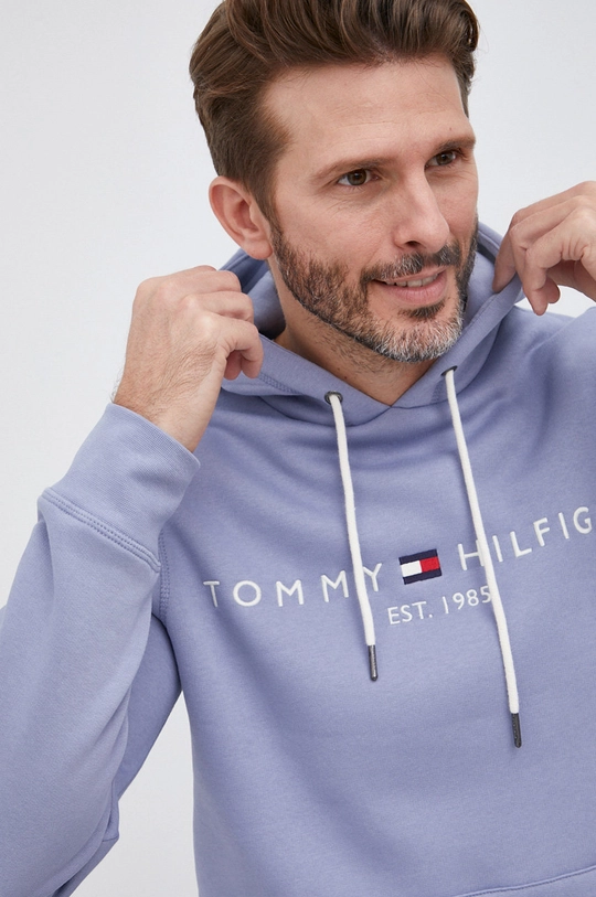 niebieski Tommy Hilfiger Bluza Męski