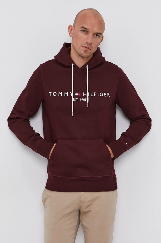 bordowy Tommy Hilfiger Bluza