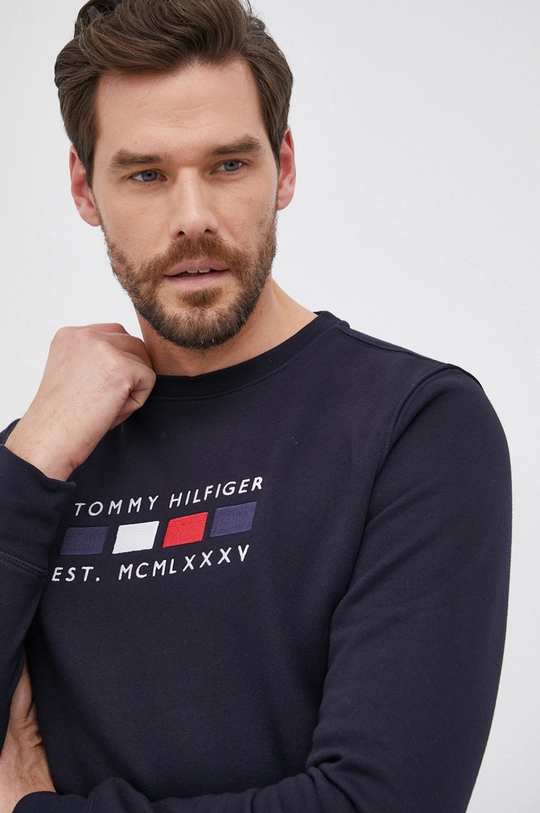 granatowy Tommy Hilfiger Bluza Męski