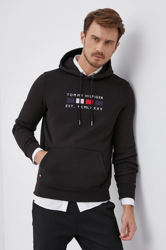 czarny Tommy Hilfiger Bluza Męski