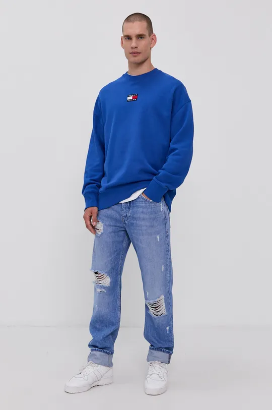 Tommy Jeans Bluza bawełniana DM0DM10911.4890 niebieski