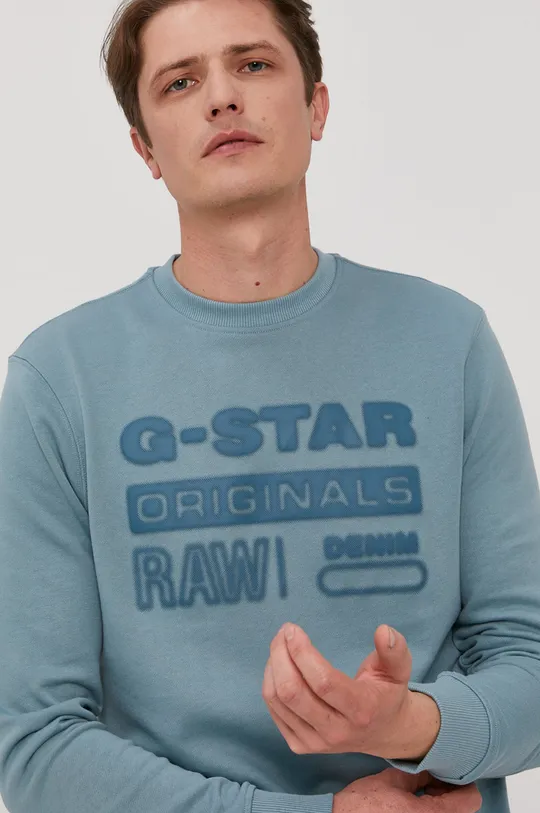 niebieski G-Star Raw Bluza D20003.A613