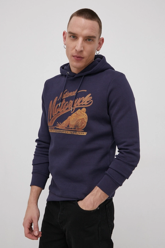 granatowy Premium by Jack&Jones Bluza Męski